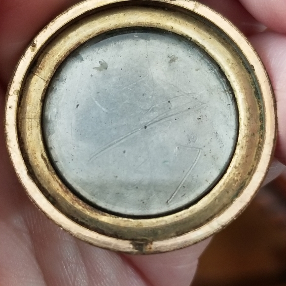 Relisted -Antique Victorian Locket gold tone lake house scene 1800s vintage - Picture 9 of 13